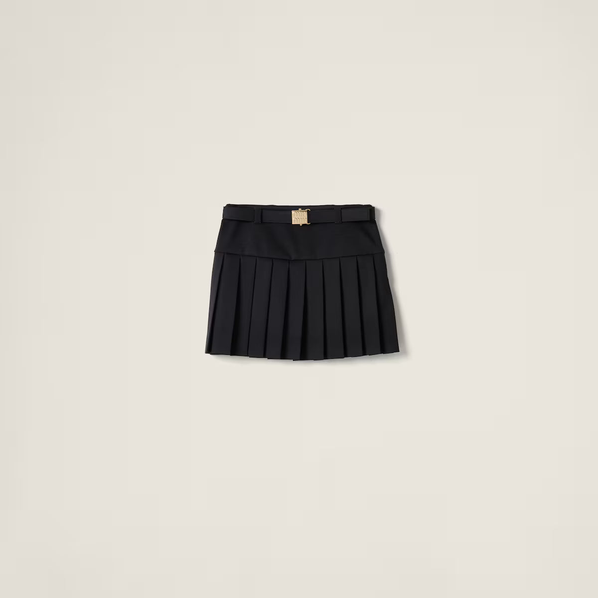 Miu Miu Minifalda de grain de poudre de lana