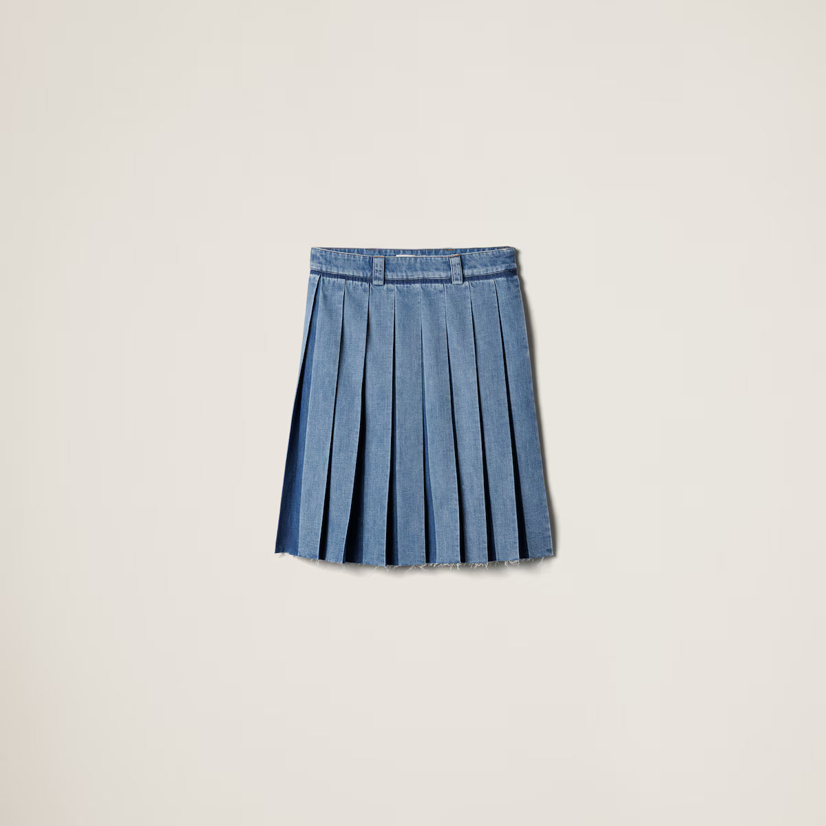 Miu Miu Falda plisada de denim