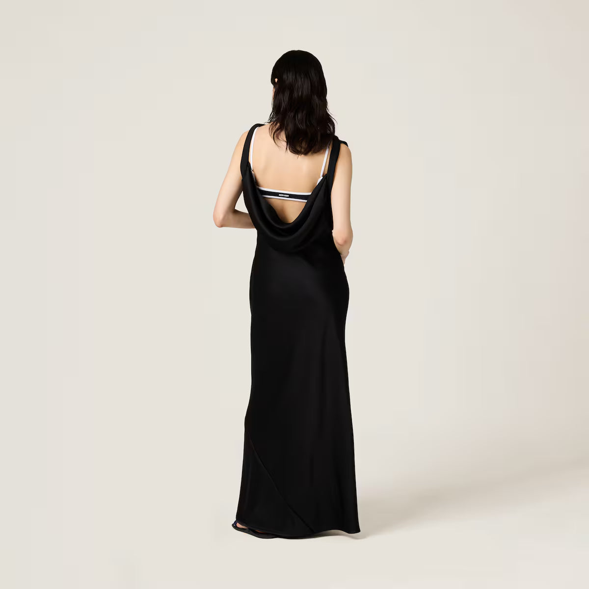 Vestido Miu Miu largo de satén