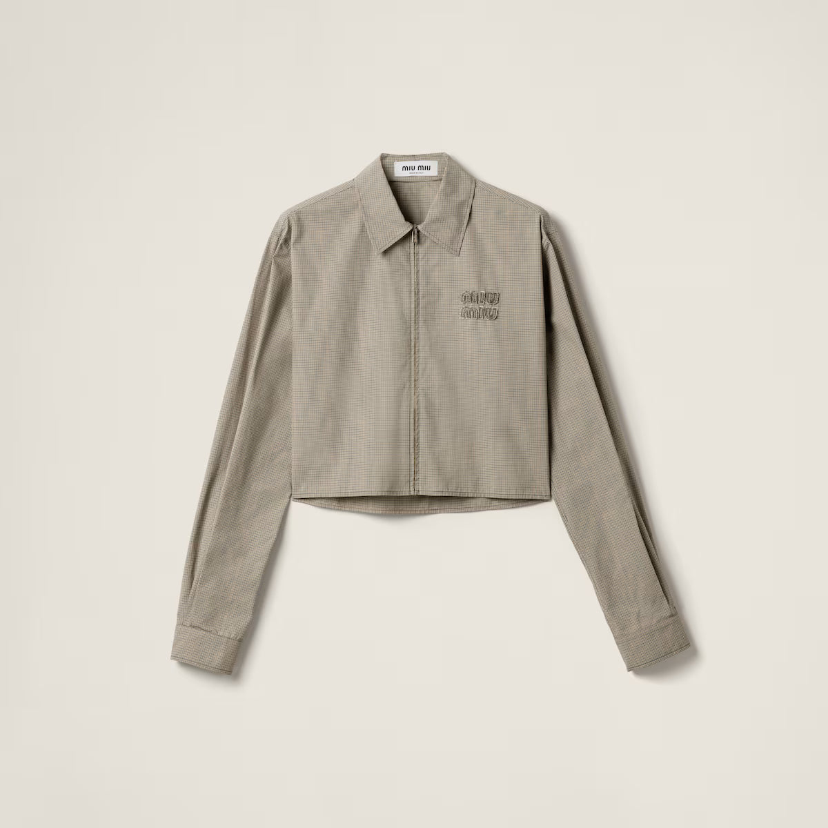 Miu Miu Camisa a cuadros técnica