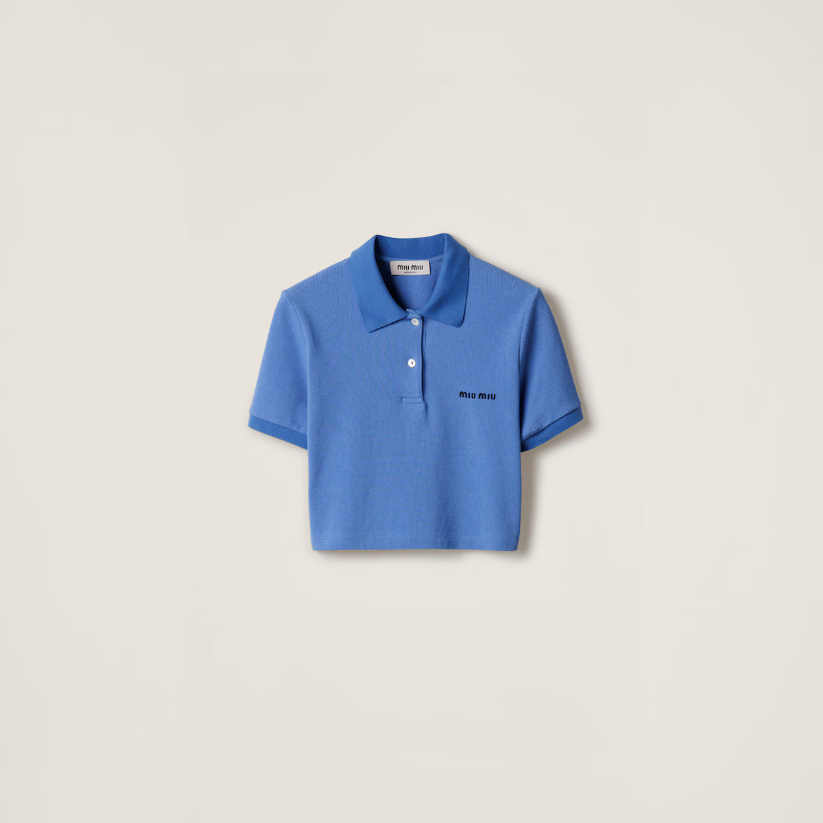 Miu Miu Polo de piqué de algodón