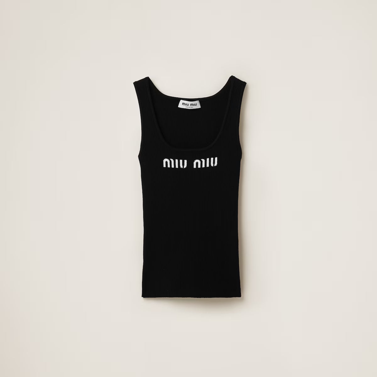 Miu Miu Camiseta de tirantes de viscosa