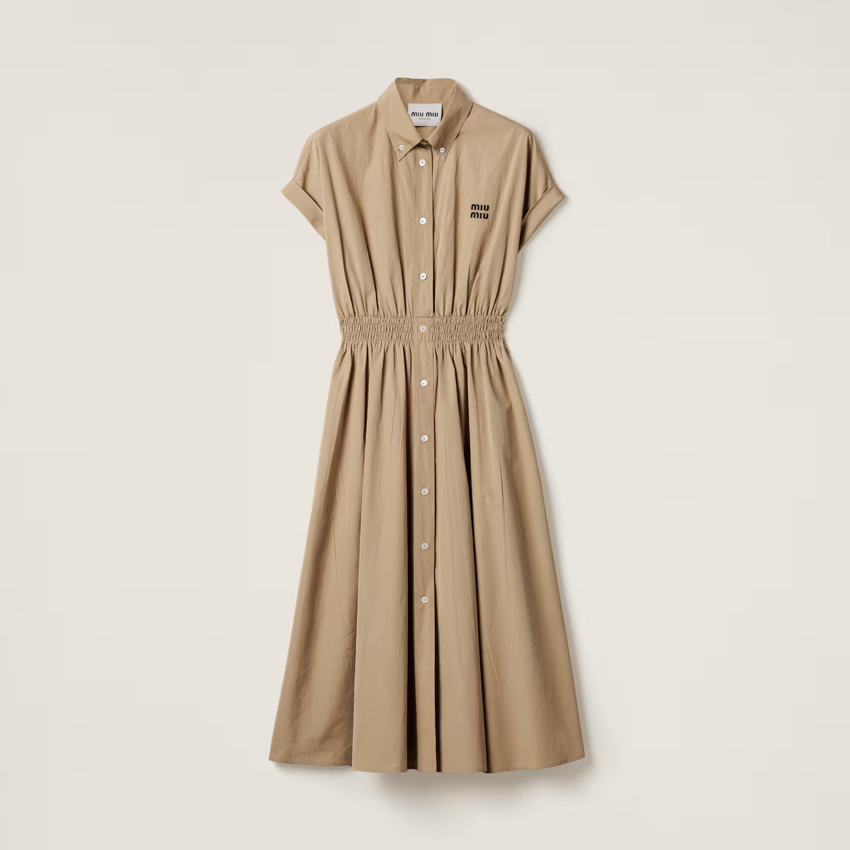 Vestido Miu Miu camisero de popelín