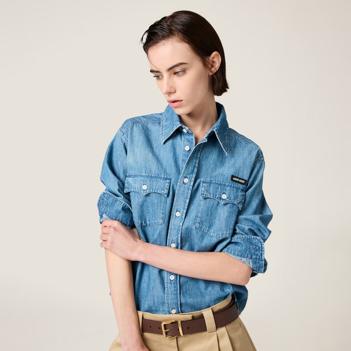 Miu Miu Camisa de cambray