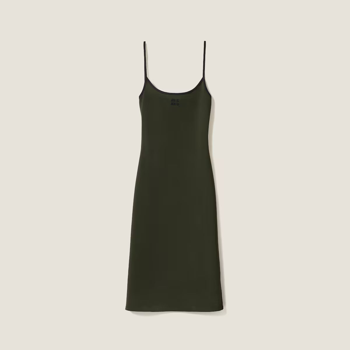 Vestido Miu Miu midi de punto elástico
