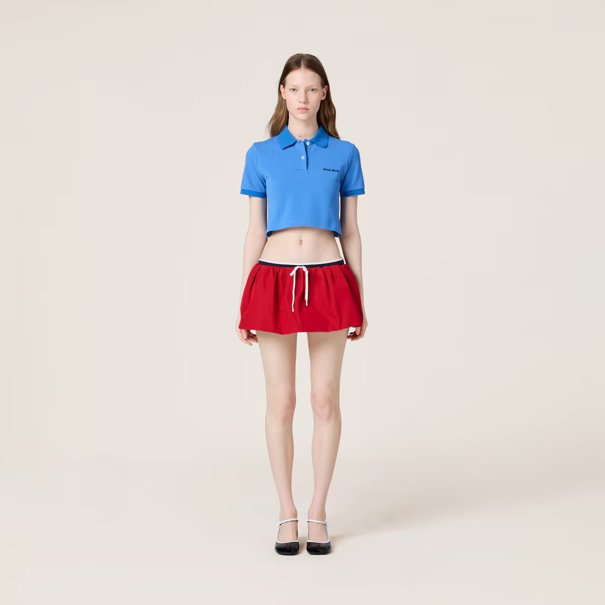 Miu Miu Polo de piqué de algodón
