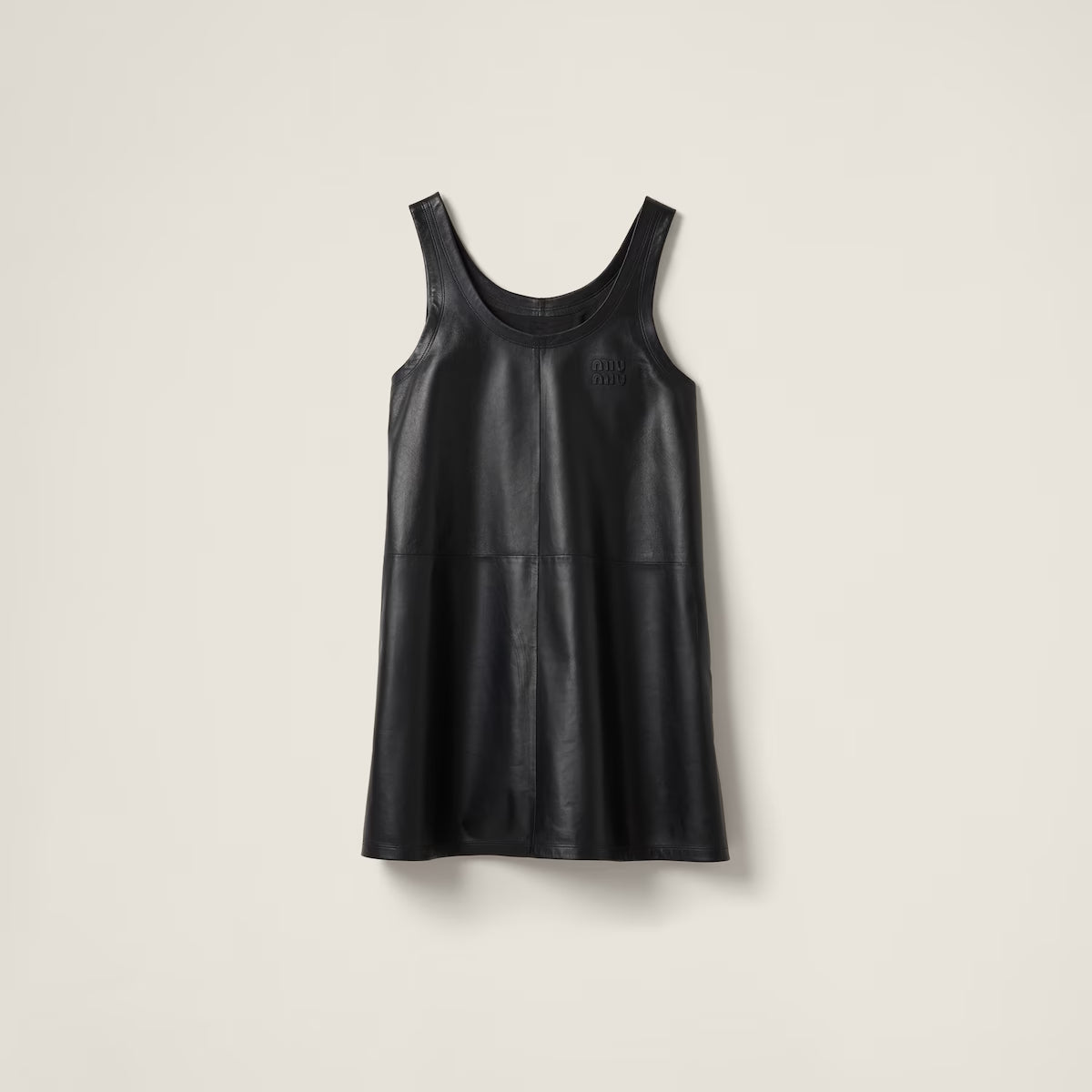 Minivestido Miu Miu de napa