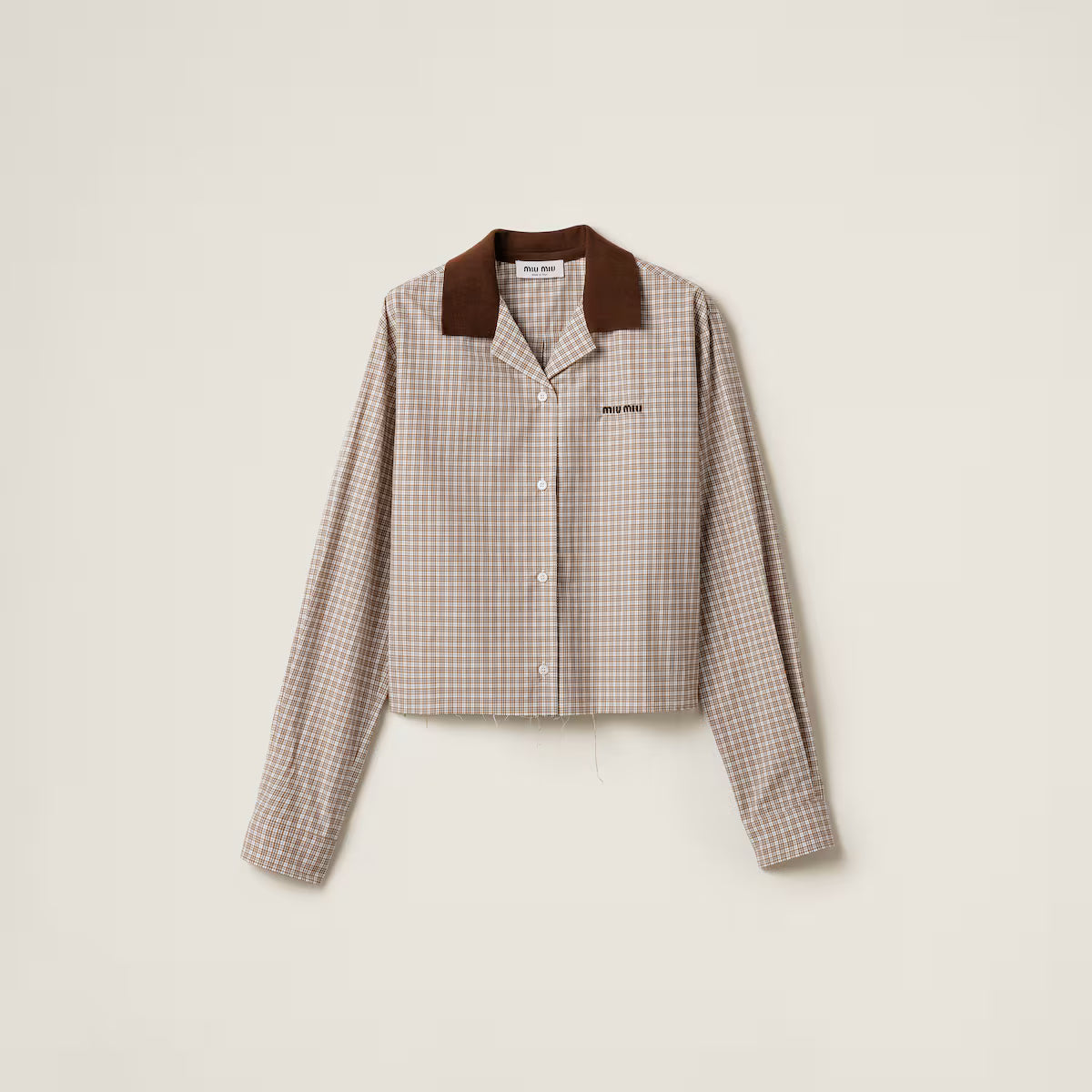 Miu Miu Camisa de cuadros