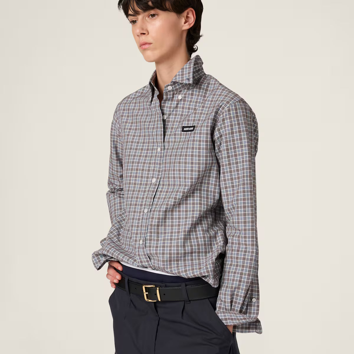Miu Miu Camisa de cuadros