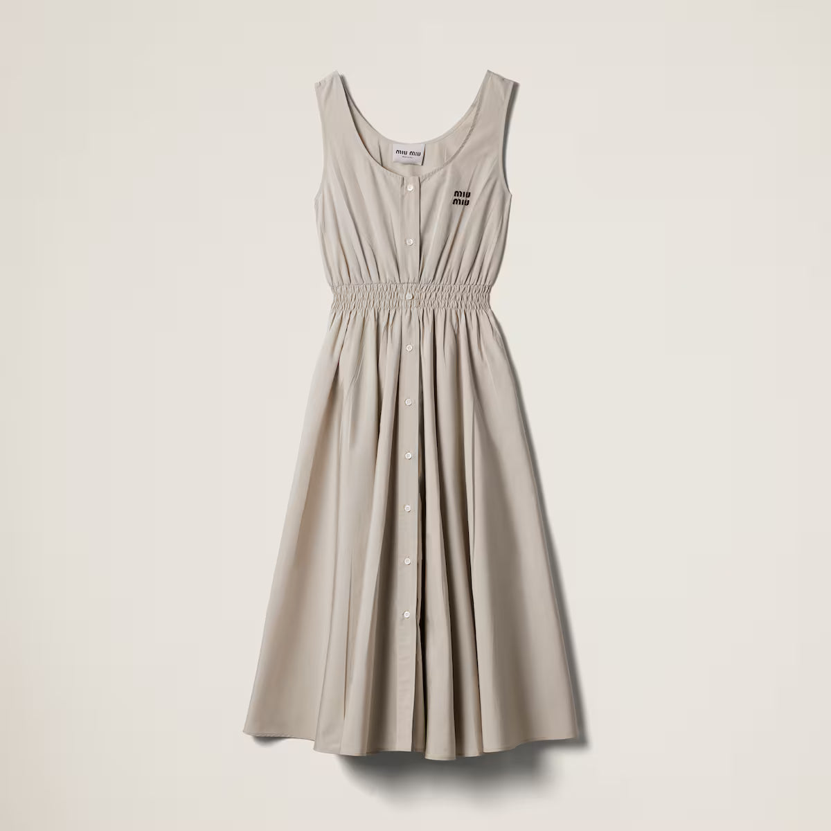 Vestido Miu Miu de popelín