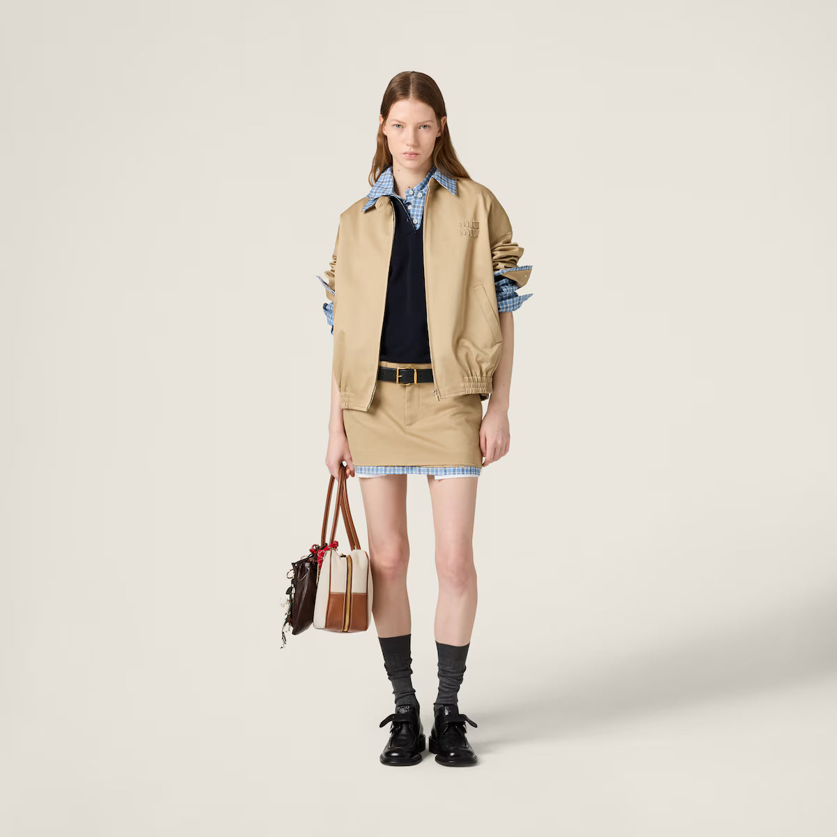 Miu Miu Minifalda tipo chino