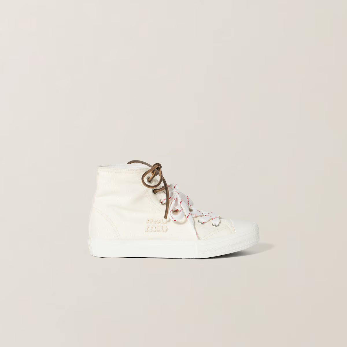 Zapatillas Miu Miu altas en denim lavado
