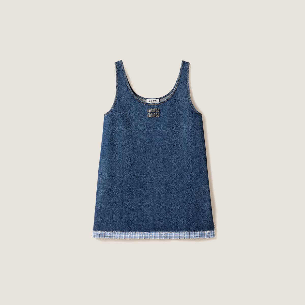 Minivestido Miu Miu de denim lavado