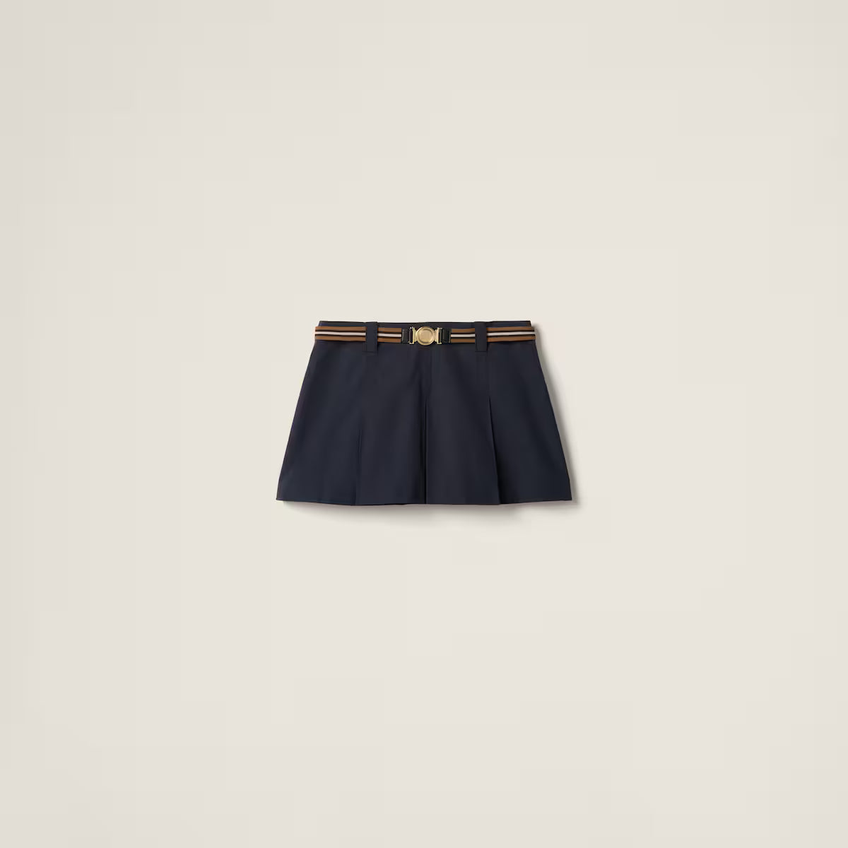 Miu Miu Minifalda de algodón Panamá