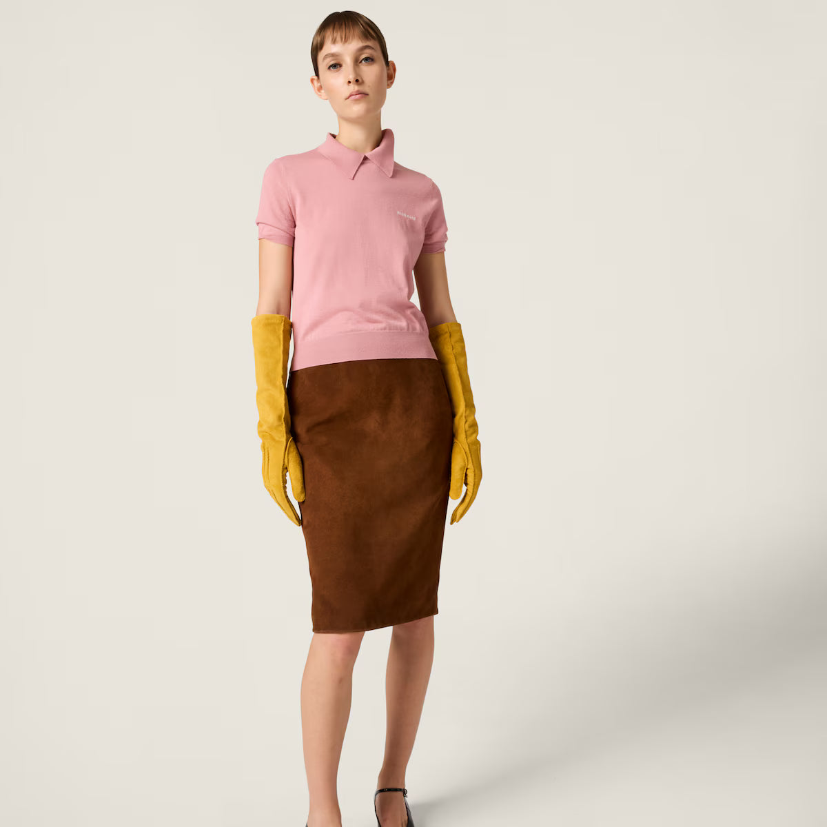 Miu Miu Polo de seda y cachemir