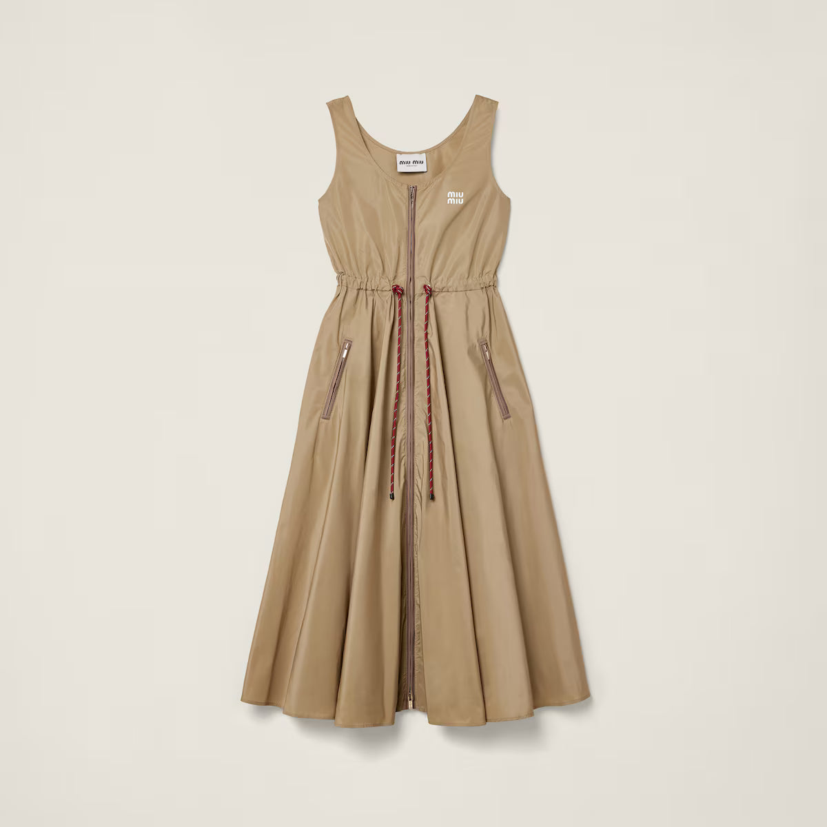 Maxivestido Miu Miu de tejido técnico