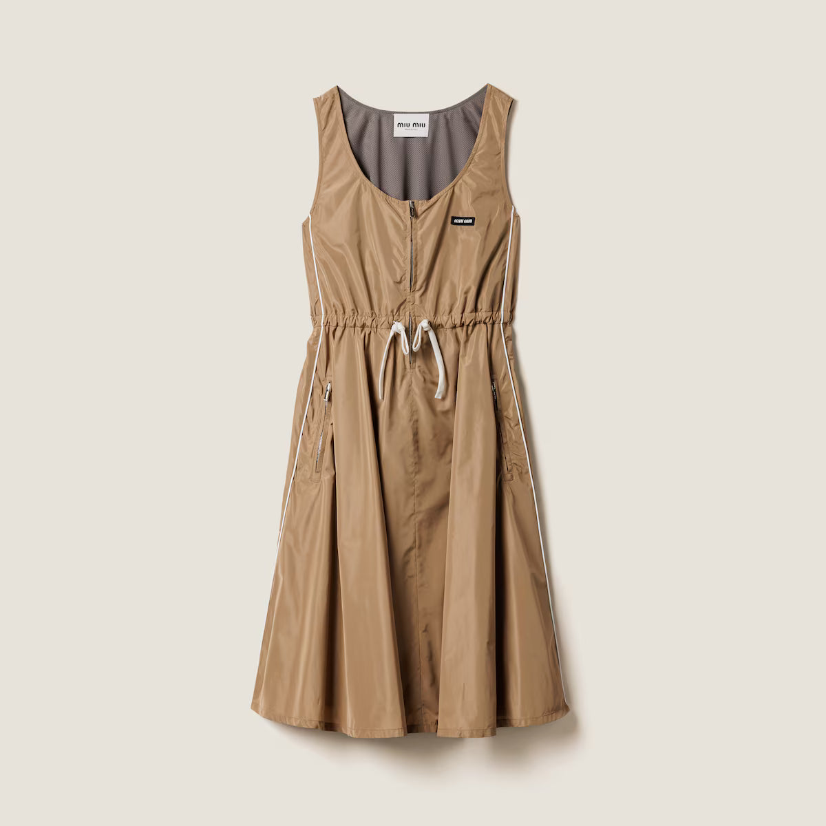 Vestido Miu Miu de seda técnica