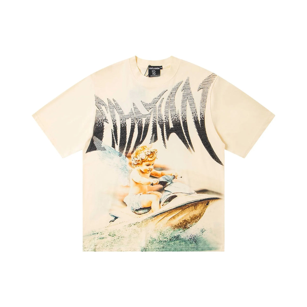 Mixed Emotion Velocity Cherub Graphic T-Shirt