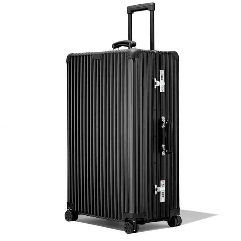 Rimowa Klassische Check-In L Aluminum Maleta Black