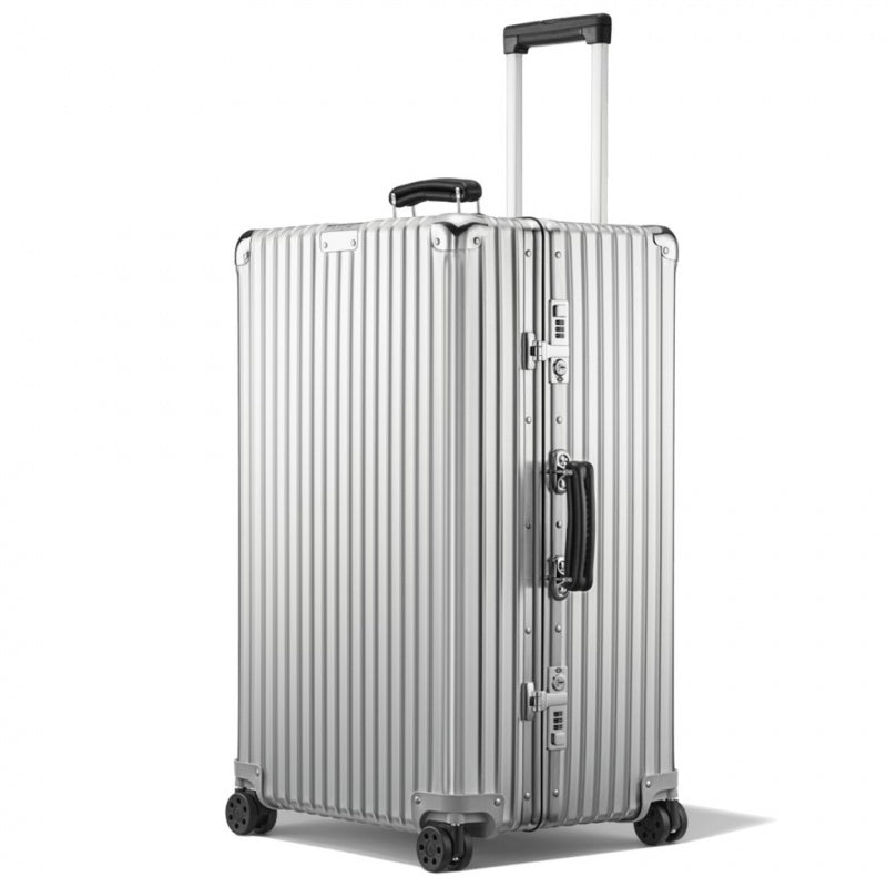 Rimowa Klassische Trunk Large Aluminum Maleta Silver