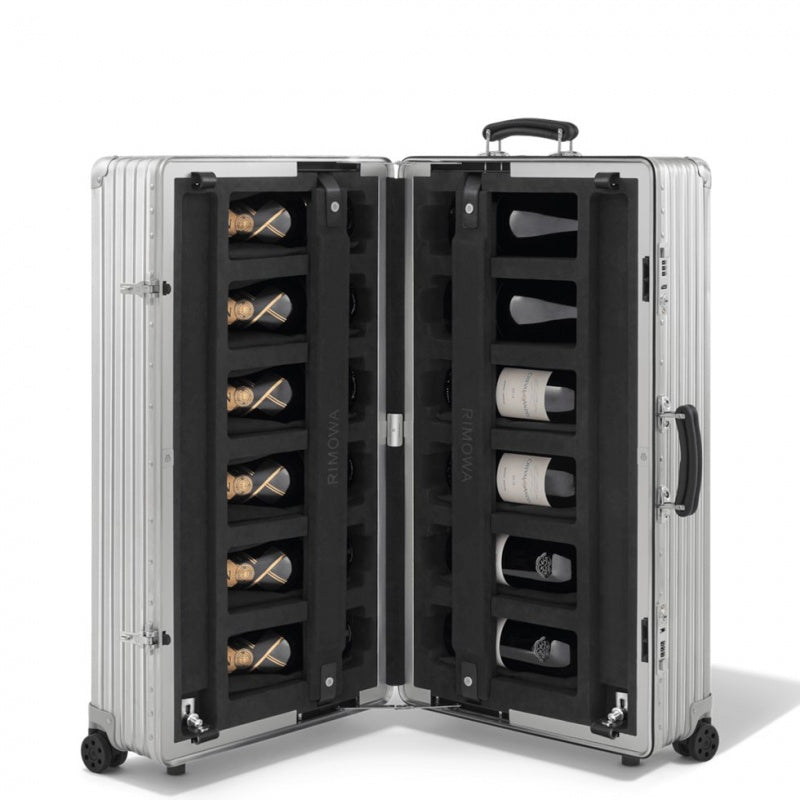 Rimowa Twelve Bottle Carrier Case in Silver Maleta Silver