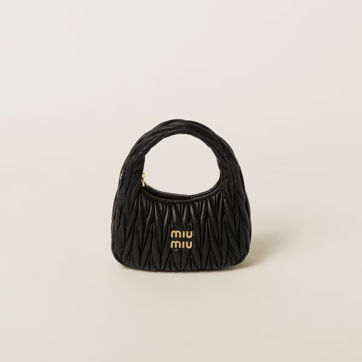 Miu Miu Bolso hobo Wander de napa Matelassé