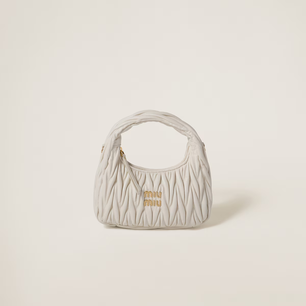 Miu Miu Bolso hobo Wander de napa Matelassé