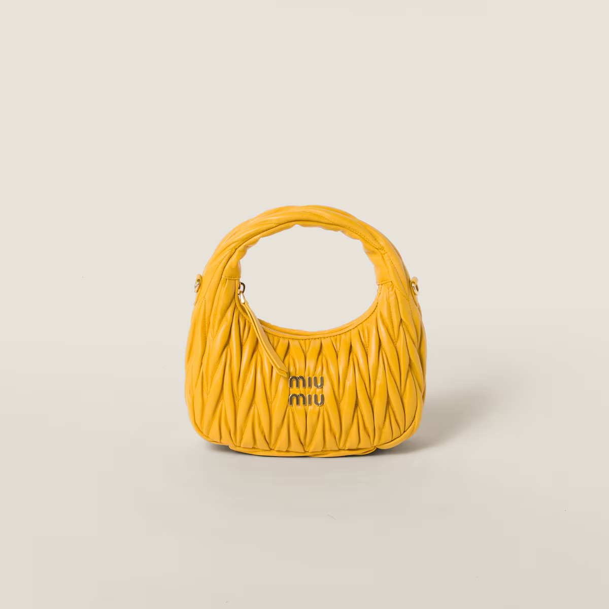 Miu Miu Bolso hobo Wander de napa Matelassé