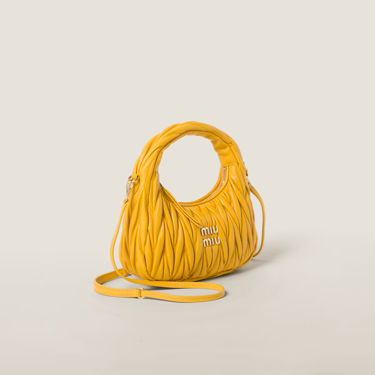 Miu Miu Bolso hobo Wander de napa Matelassé