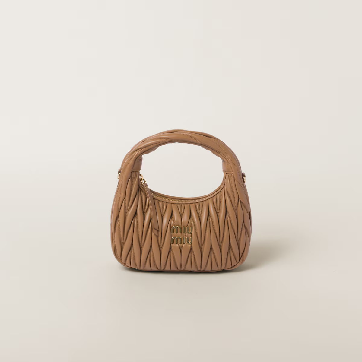 Miu Miu Bolso hobo Wander de napa Matelassé