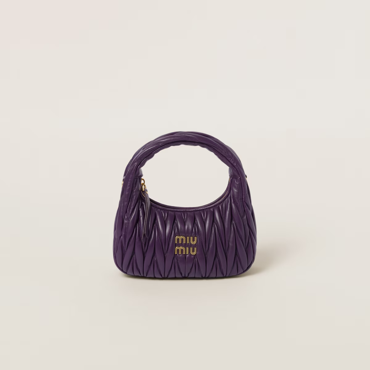 Miu Miu Bolso hobo Wander de napa Matelassé