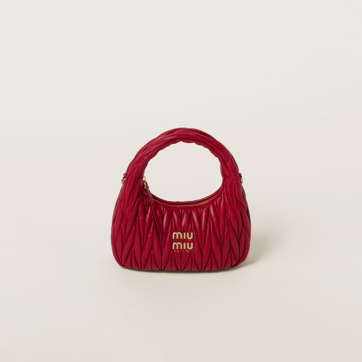Miu Miu Bolso hobo Wander de napa Matelassé