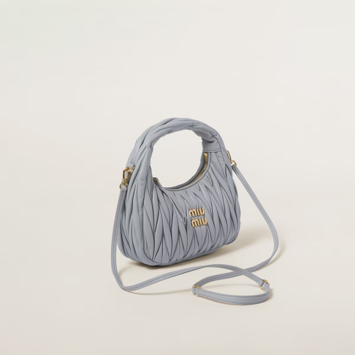 Miu Miu Bolso hobo Wander de napa Matelassé