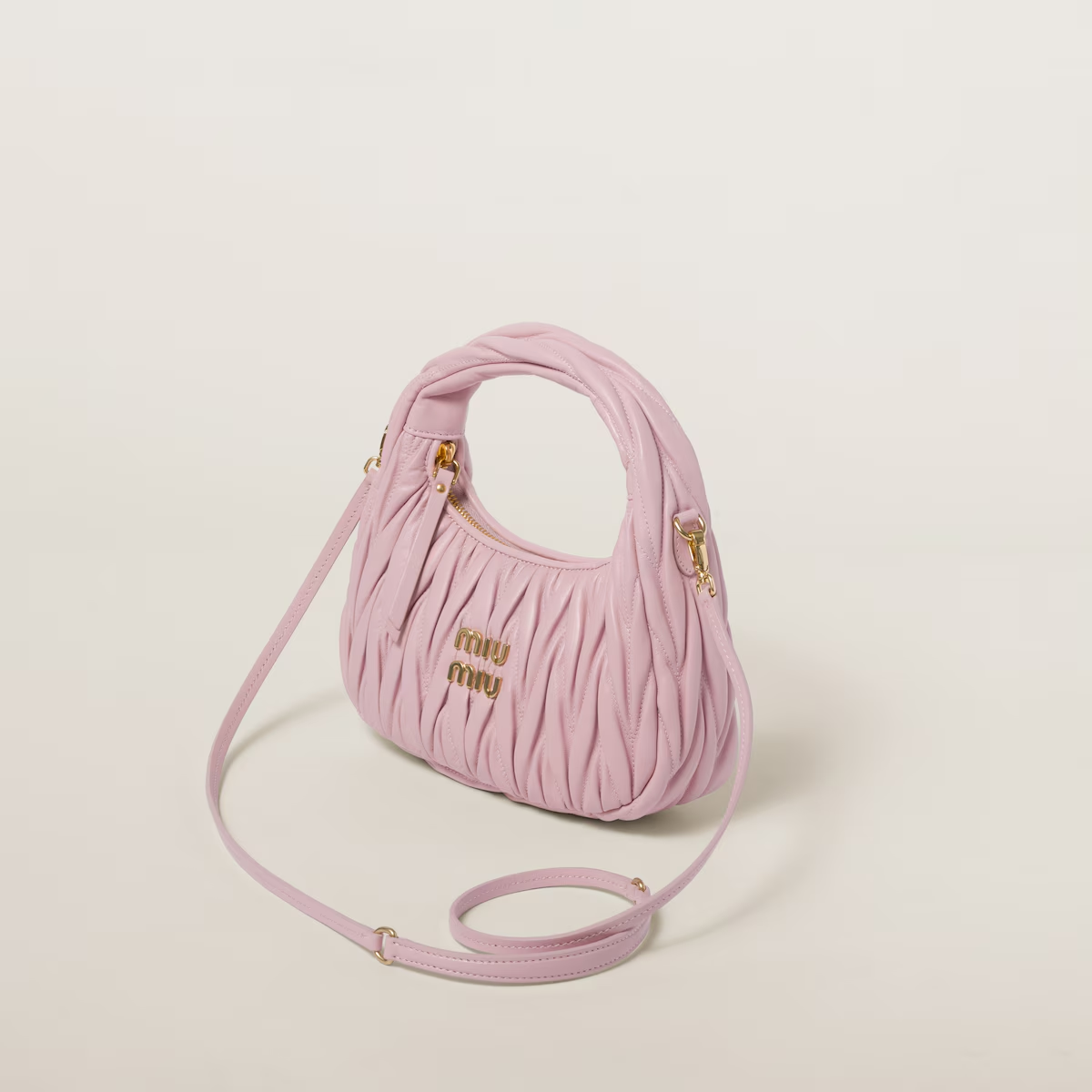 Miu Miu Bolso hobo Wander de napa Matelassé