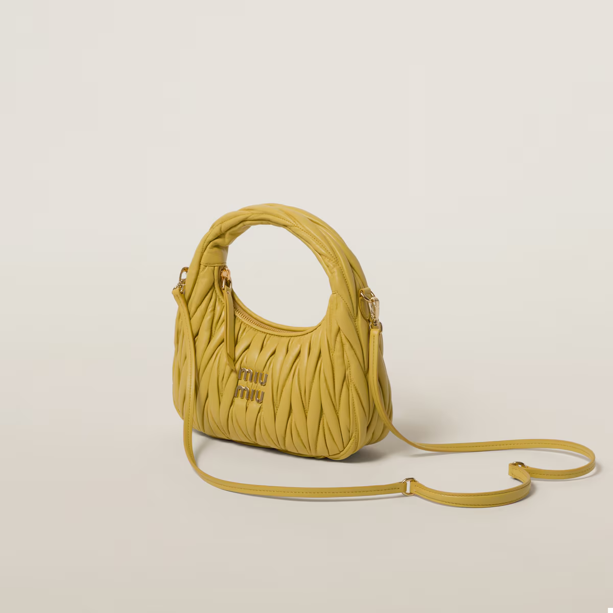Miu Miu Bolso hobo Wander de napa Matelassé