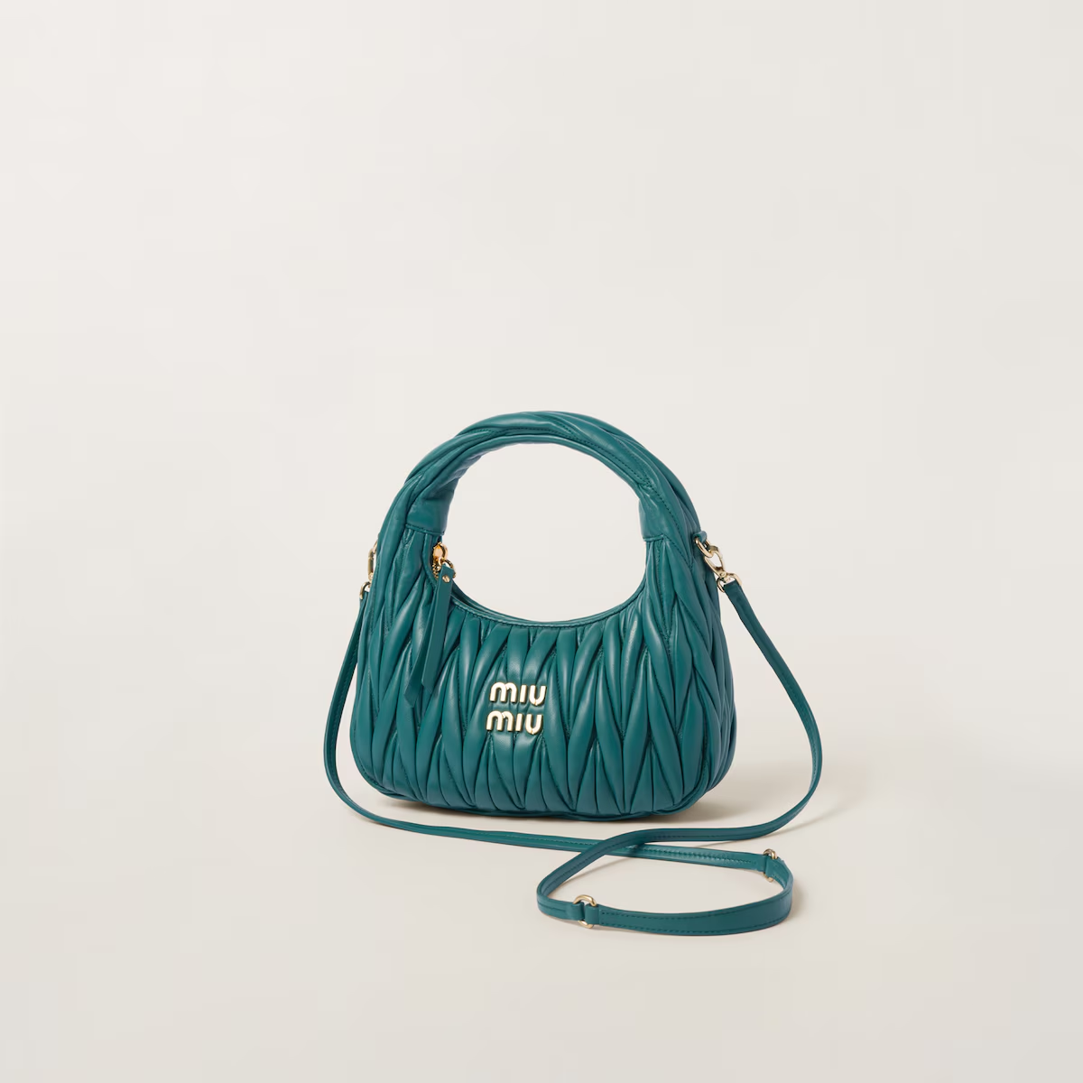 Miu Miu Bolso hobo Wander de napa Matelassé