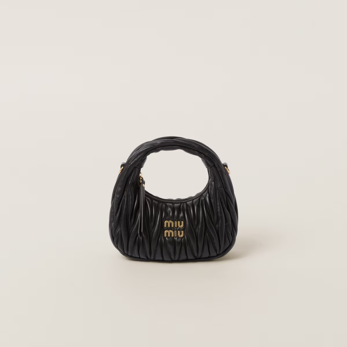 Miu Miu Minibolso hobo Wander de napa Matelassé