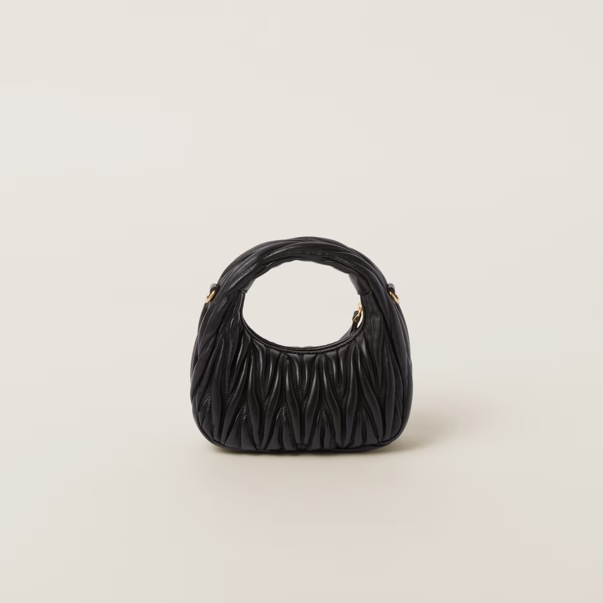 Miu Miu Minibolso hobo Wander de napa Matelassé