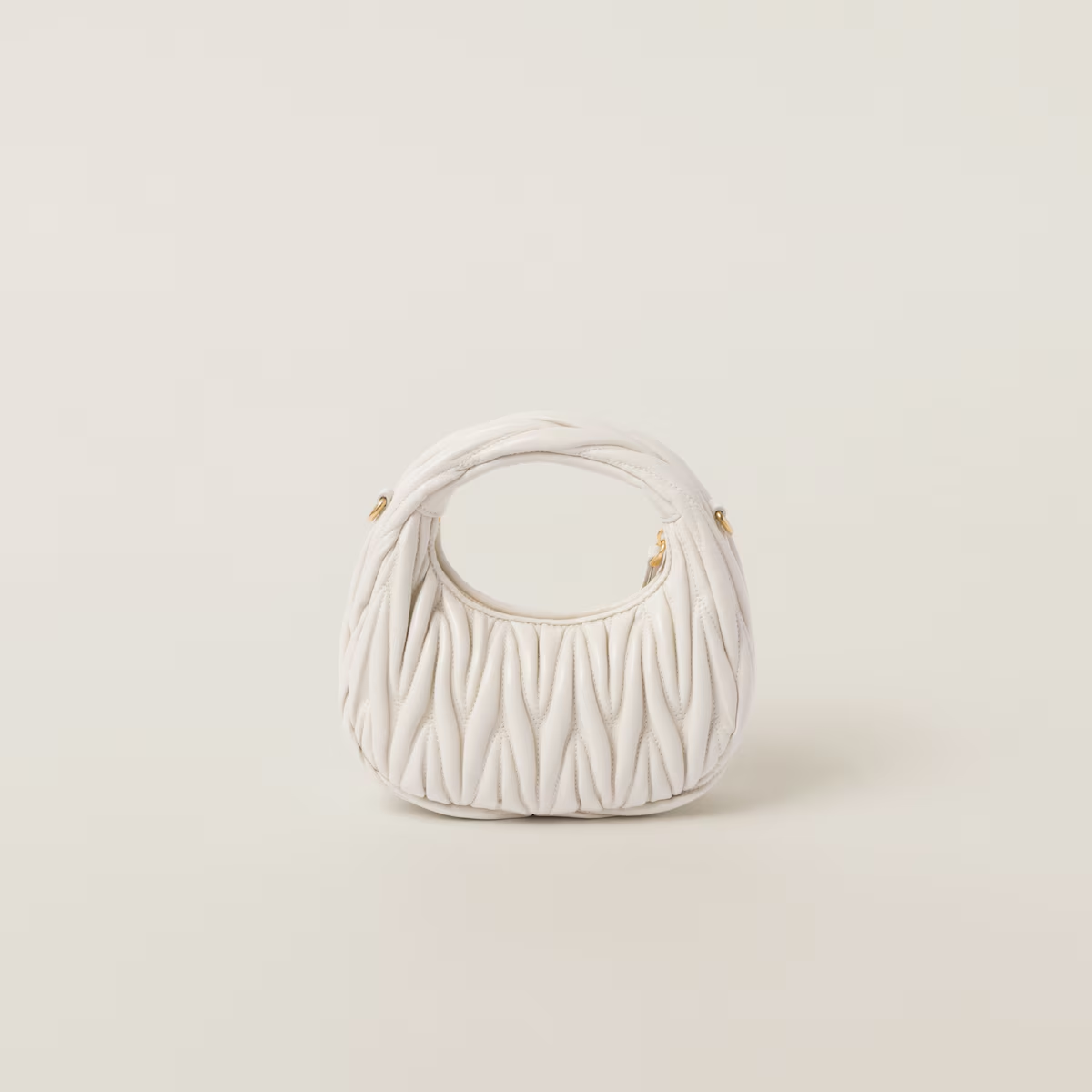 Miu Miu Minibolso hobo Wander de napa Matelassé