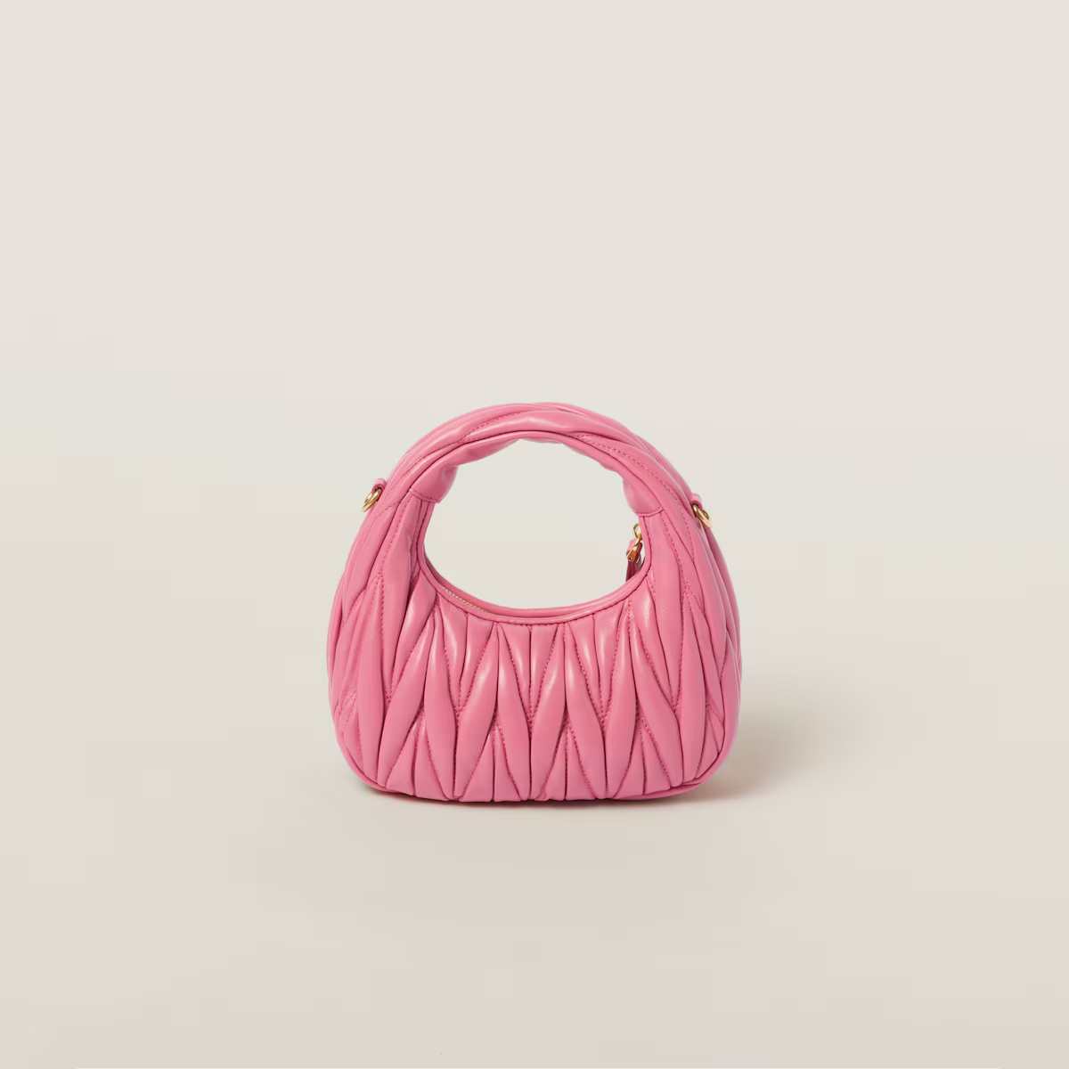 Miu Miu Minibolso hobo Wander de napa Matelassé