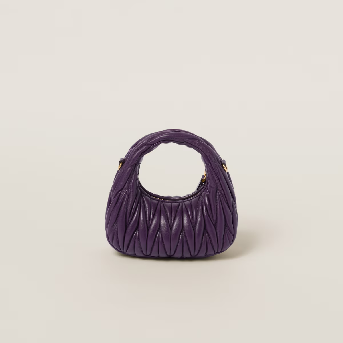 Miu Miu Minibolso hobo Wander de napa Matelassé