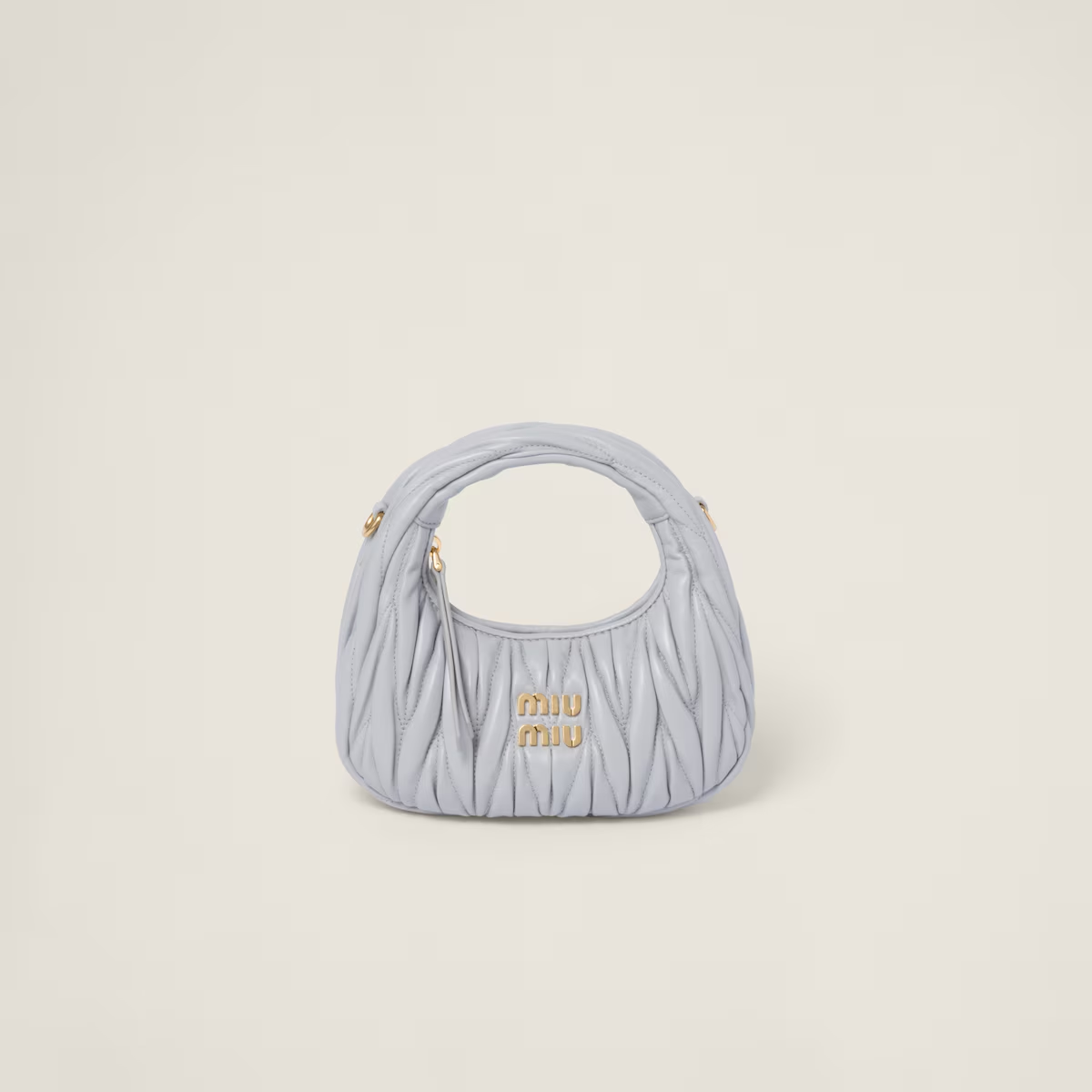 Miu Miu Minibolso hobo Wander de napa Matelassé