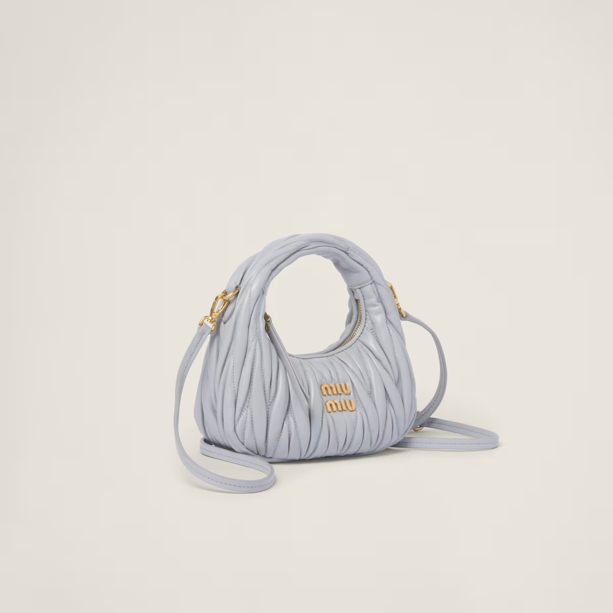 Miu Miu Minibolso hobo Wander de napa Matelassé