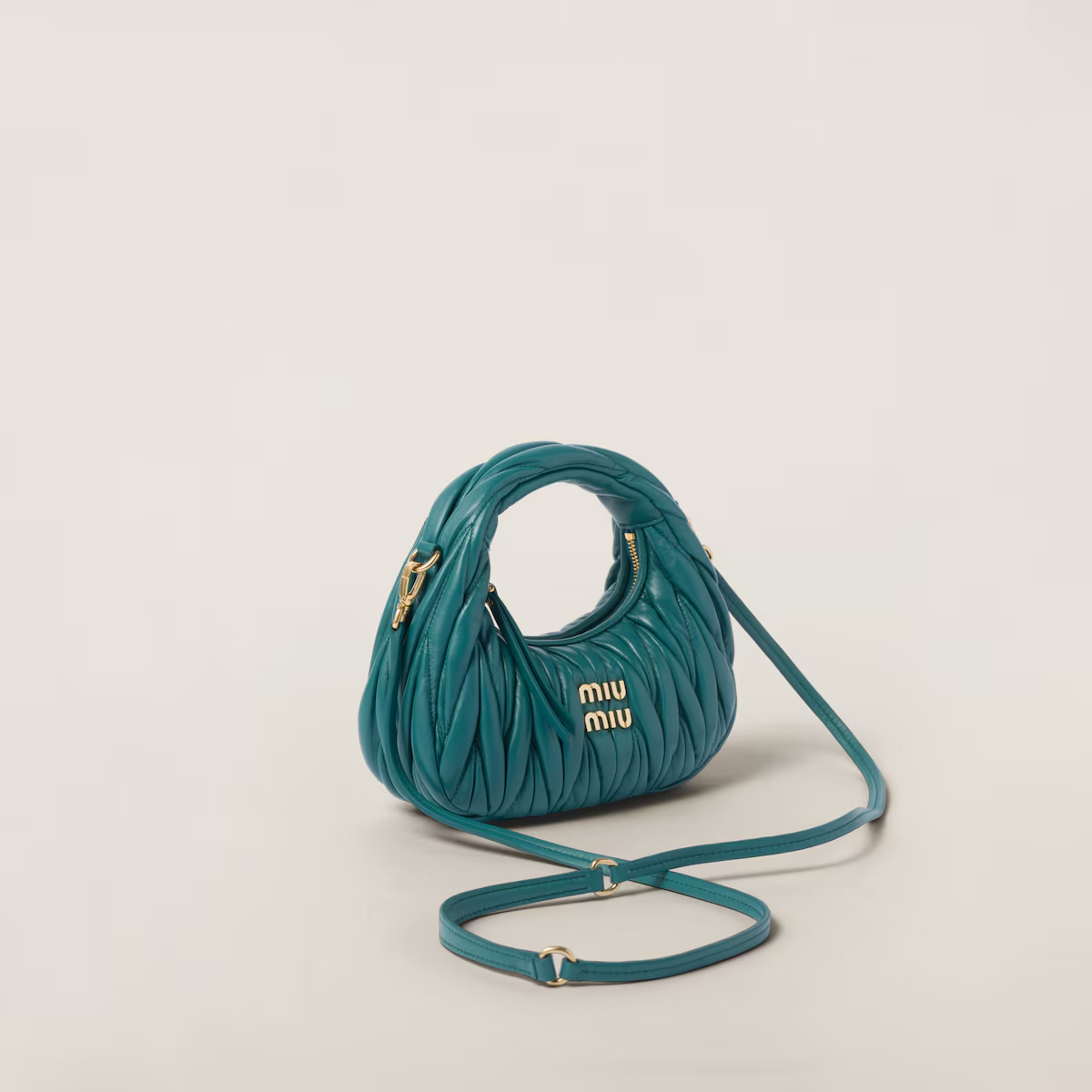 Miu Miu Minibolso hobo Wander de napa Matelassé