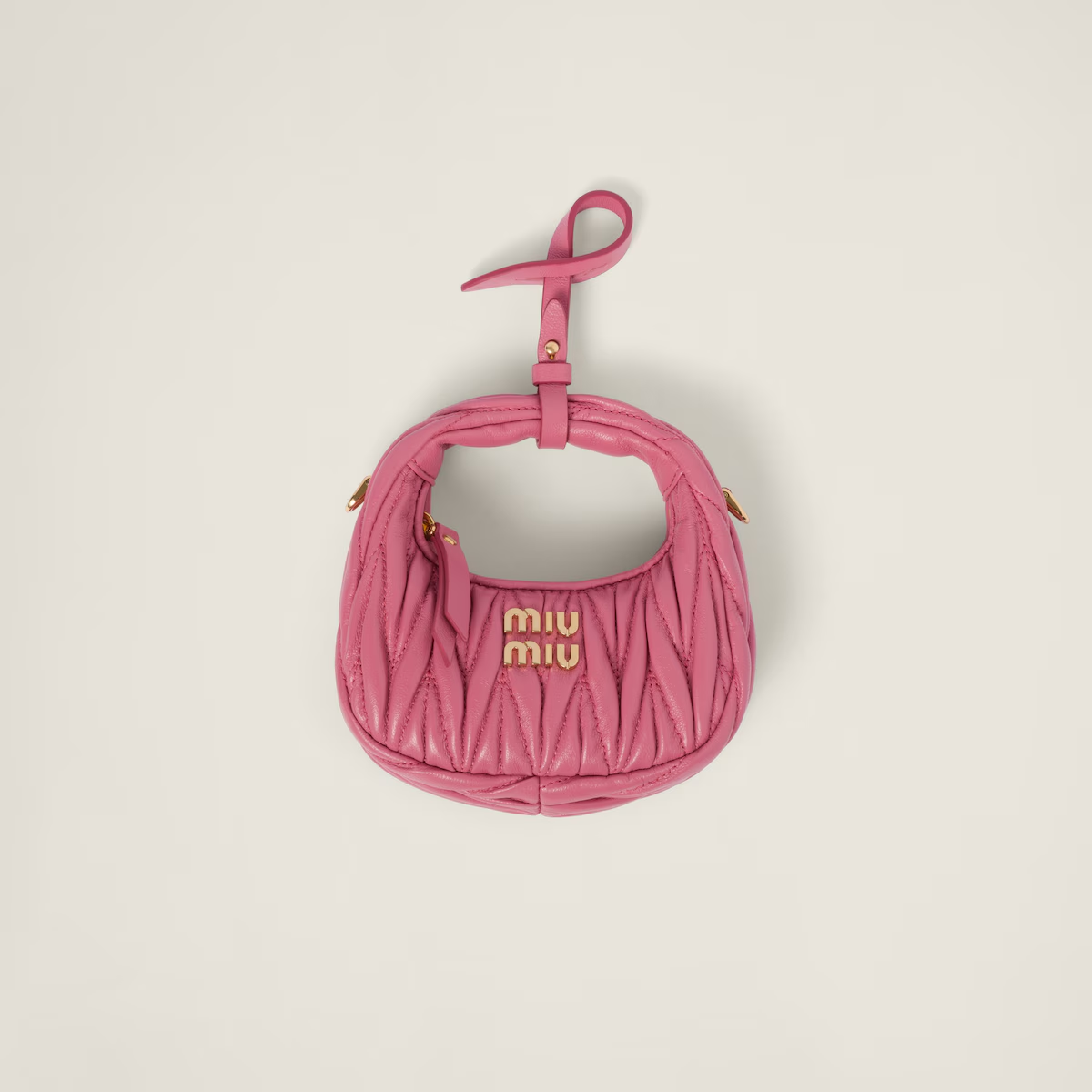 Miu Miu Microbolso hobo de napa Matelassé Wander