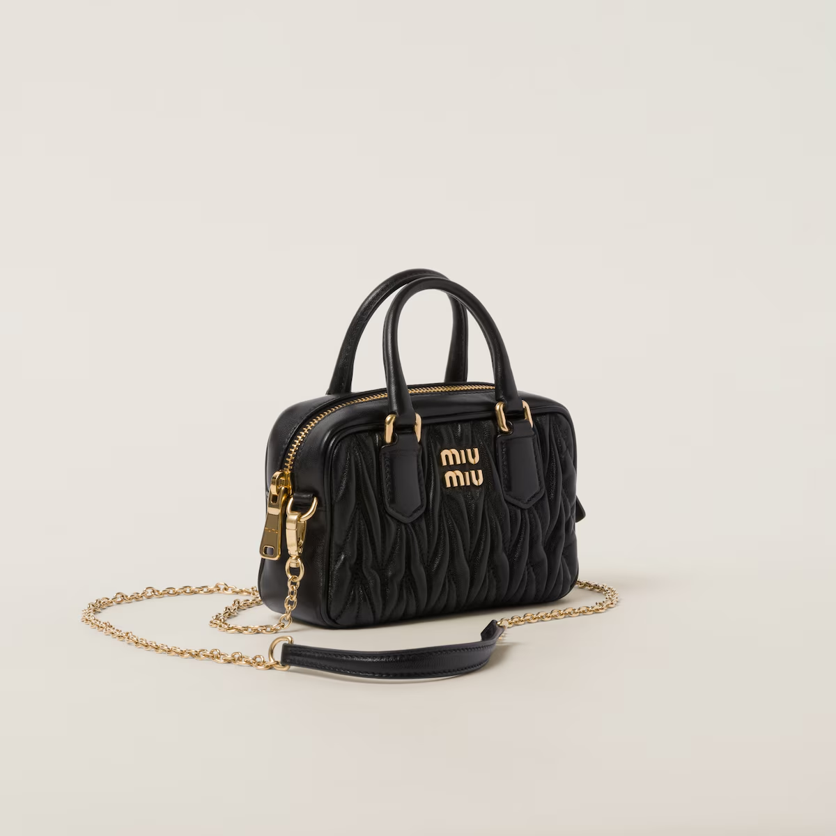 Miu Miu Minibolso Arcadie de napa Matelassé