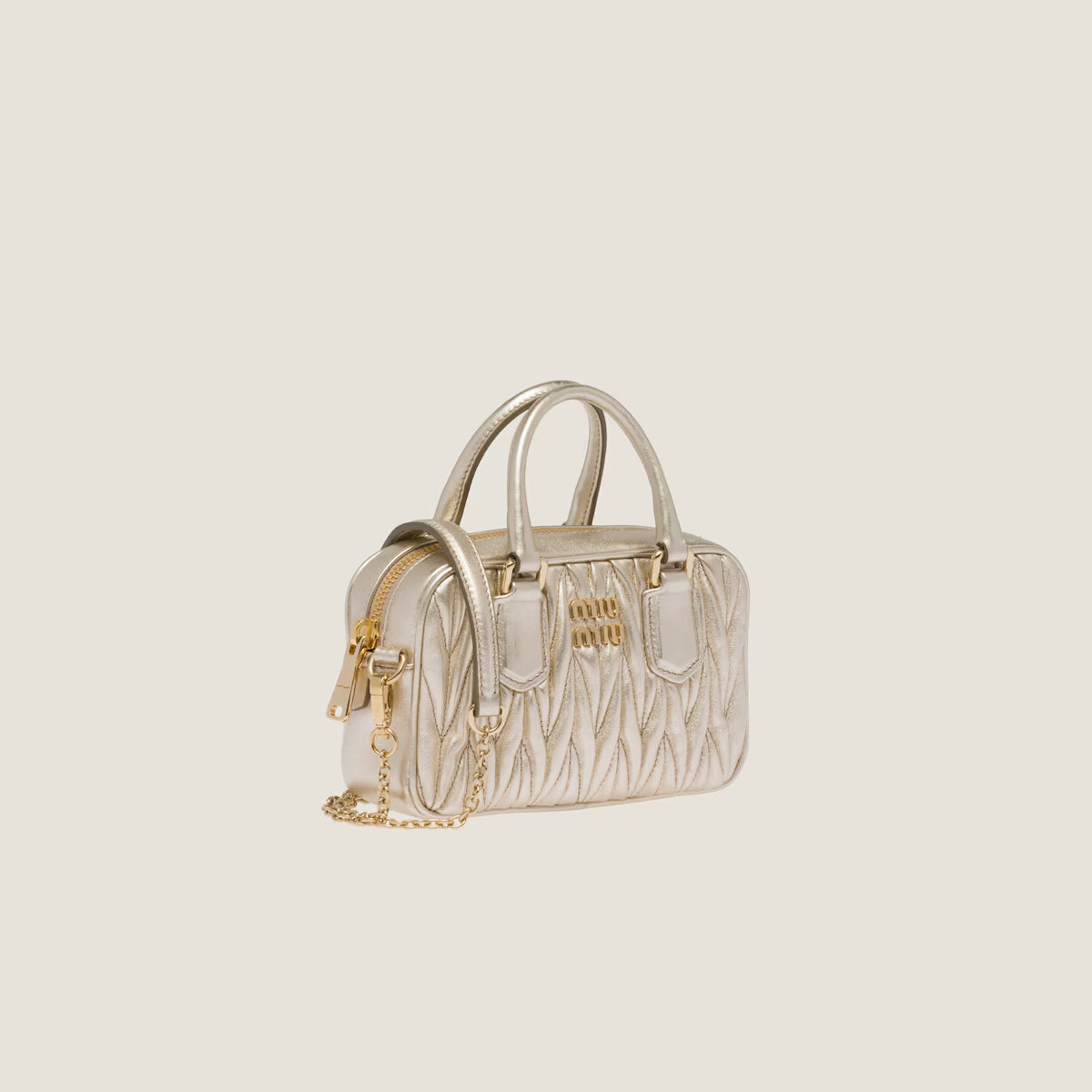 Miu Miu Minibolso Arcadie de napa Matelassé