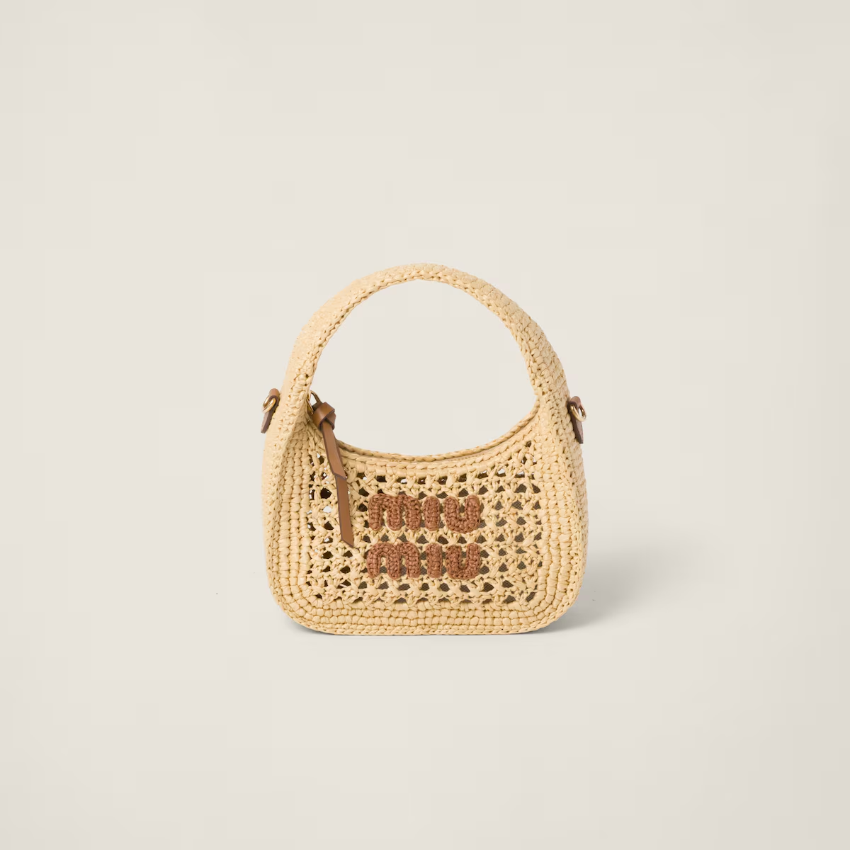 Miu Miu Bolso hobo de tela tejida Wander