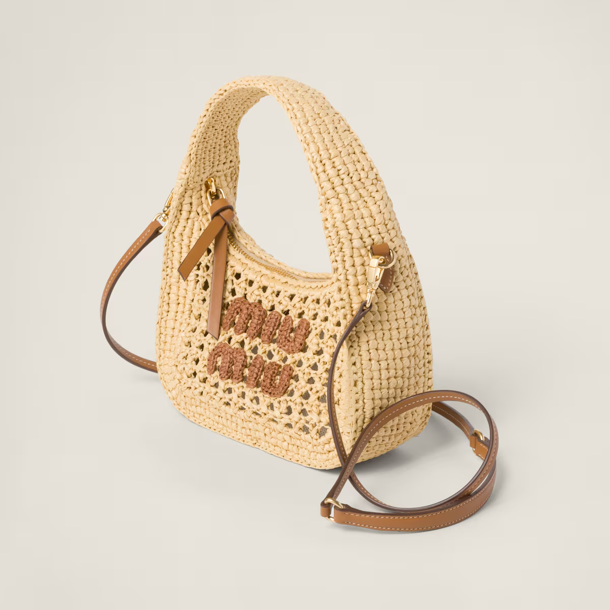 Miu Miu Bolso hobo de tela tejida Wander