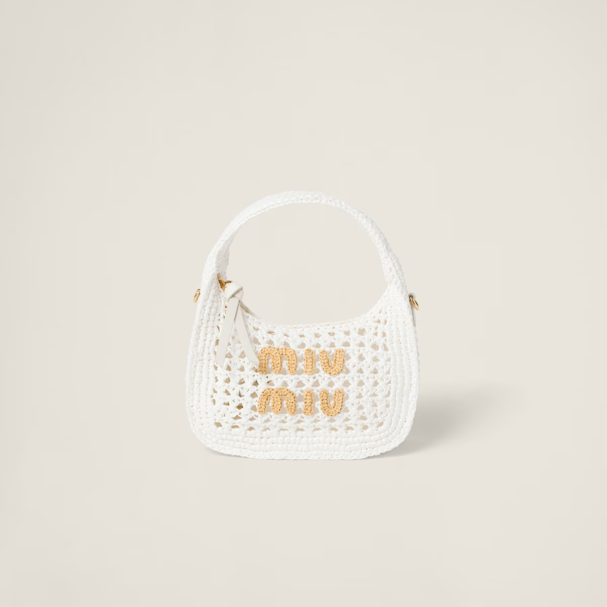 Miu Miu Bolso hobo de tela tejida Wander